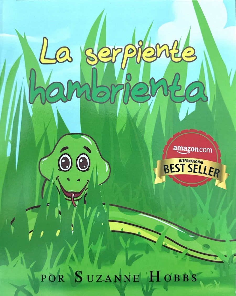 The cover of La serpiente hambrienta, the Spanish edition of The Hungry Snake.