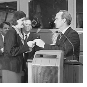 Suzanne and the then-governor of Idaho.